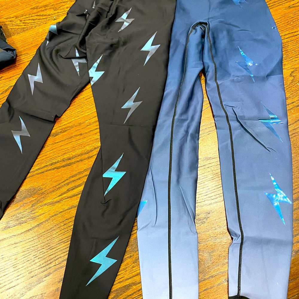 UltraCore Lightening leggings. Selling as a pair. One navy ombre one black.